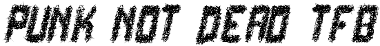 Punk Not Dead TFB Font
