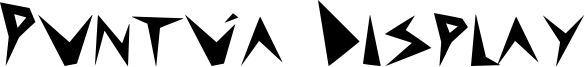 Puntúa Display Font