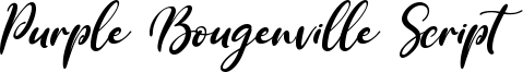 Purple Bougenville Script Italic.otf