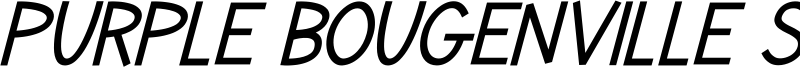 Purple Bougenville Script Font