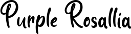 Purple Rosallia Font