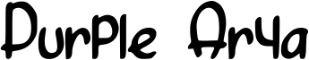 Purple Arya Font