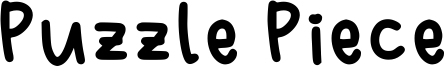 Puzzle Piece Font