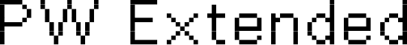 PW Extended Font