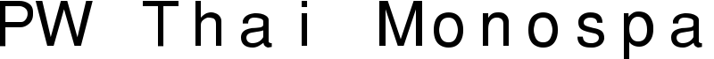 PW Thai Monospaced EG Font