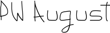PW August Font