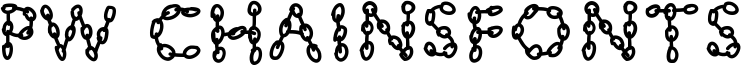 PW Chainsfonts Font