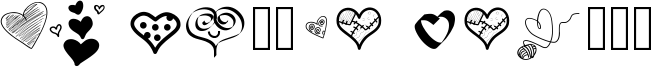 PW Little Hearts Font