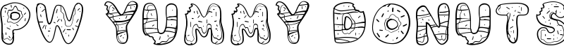 PW Yummy Donuts Font