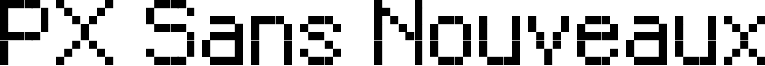 PX Sans Nouveaux Font