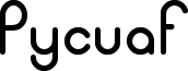 Pycuaf Font