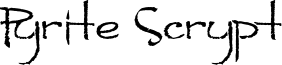 Pyrite Scrypt.otf