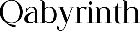 Qabyrinth Font