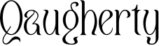 Qaugherty Font