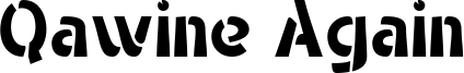 Qawine Again Font