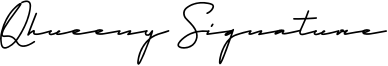 Qhueeny Signature Font