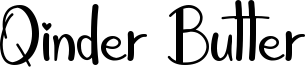 Qinder Butter Font