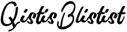 Qistis Blistist Font