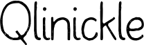 Qlinickle Font