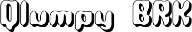 Qlumpy BRK Font