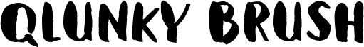 Qlunky Brush Font