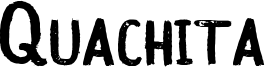 Quachita Font