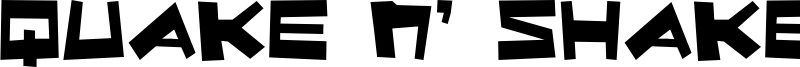 Quake n' Shake Font