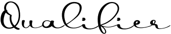 Qualifier Font