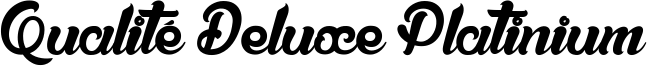 Qualité Deluxe Platinium Font