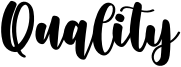Quality Font
