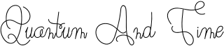 Quantum And Time Font