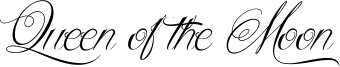 Queen of the Moon Font