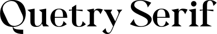 Quetry Serif Font