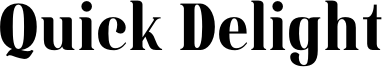 Quick Delight Font