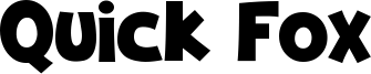 Quick Fox Font