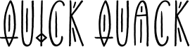 Quick Quack Font