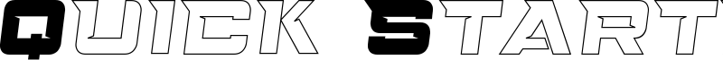 Quick Starter Font