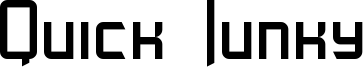Quick Junky Font