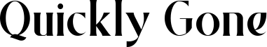 Quickly Gone Font