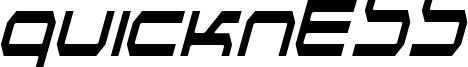 Quickness Font