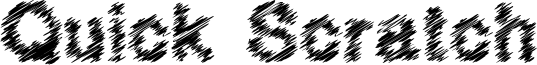 Quick Scratch Font