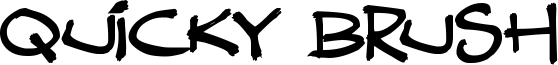 Quicky Brush Font