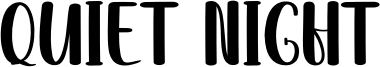 Quiet Night Font
