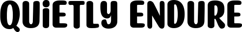 Quietly Endure Font