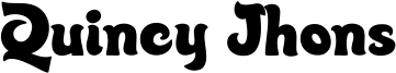 Quincy Jhons Font