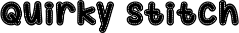 Quirky Stitch Font
