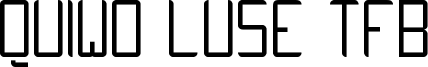 Quiwo Luse TFB Font