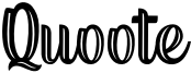 Quoote Font