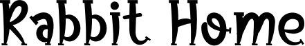 Rabbit Home Font