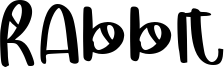 Rabbit Font